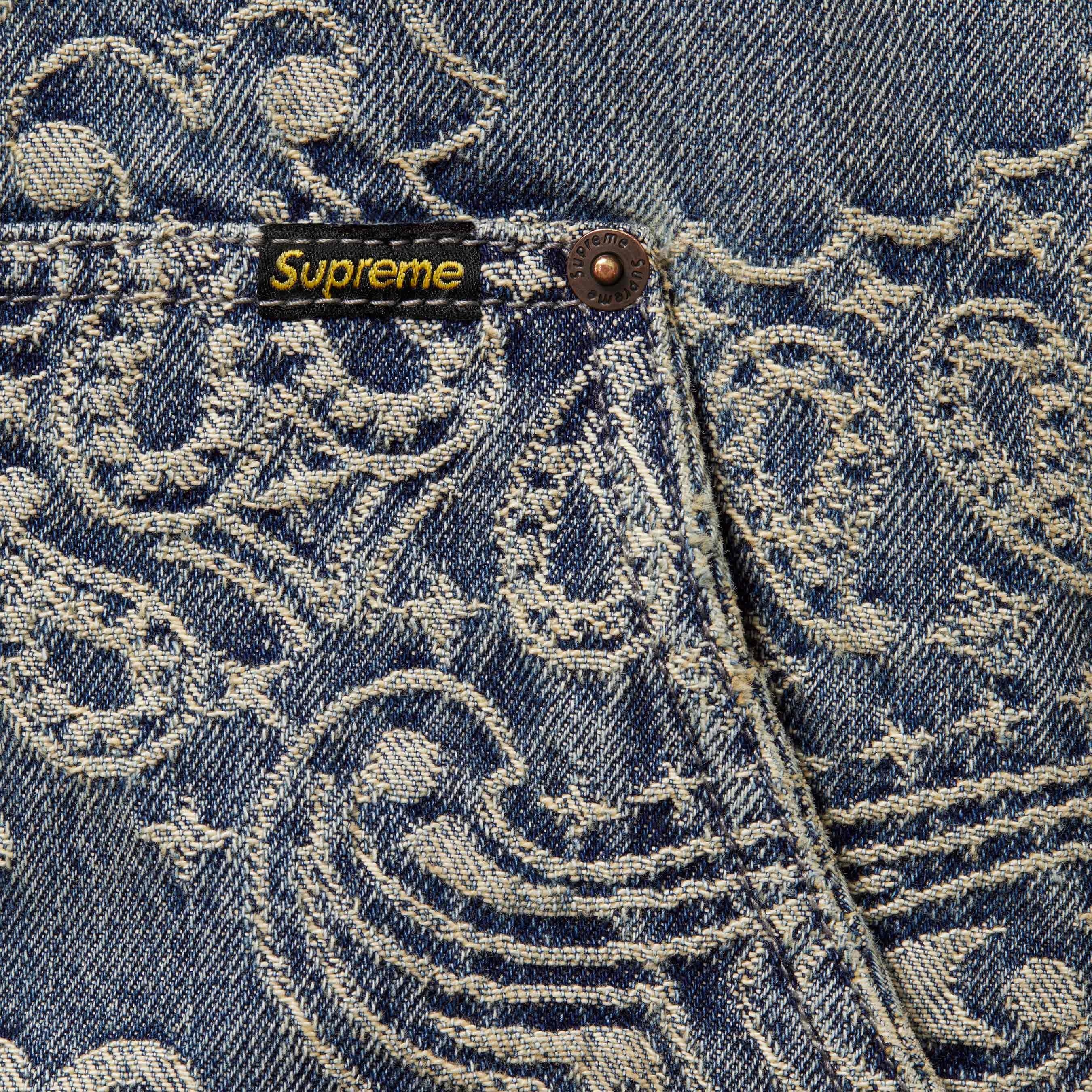 Bandana Jacquard Denim Hooded Work Jacket view 4